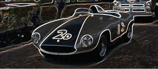 MODELART111 - 17.2 : 750 monza 1st Pebble Beach 1955 with engine